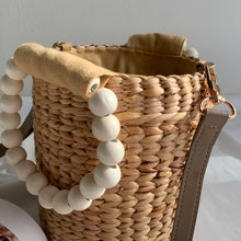 Load image into Gallery viewer, Round bag with microfibre leather strap