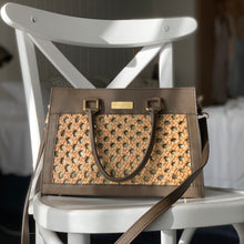 Load image into Gallery viewer, Thara Burgundy Microfiber Leather Tote