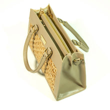 Load image into Gallery viewer, Thara nude Microfibre leather midi tote