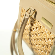 Load image into Gallery viewer, Thara nude Microfibre leather midi tote