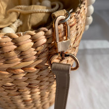 Load image into Gallery viewer, Round bag with microfibre leather strap