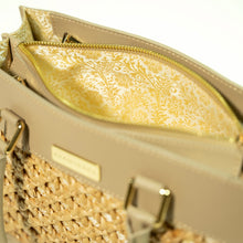 Load image into Gallery viewer, Thara nude Microfibre leather midi tote