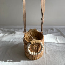 Load image into Gallery viewer, Round bag with microfibre leather strap