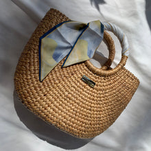 Load image into Gallery viewer, Half Moon-inspired straw bag
